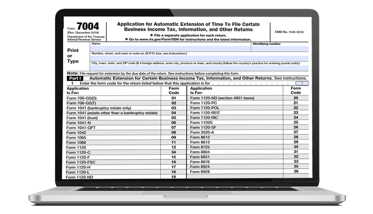 form 7004 image